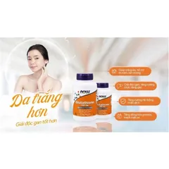 Viên Uống Trắng Da NOW Glutathione 500mg - Hỗ Trợ Miễn Dịch & Thanh Lọc Gan - An Toàn, Hiệu Quả Cho Sức Khỏe Toàn Diện
