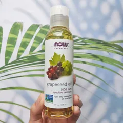 Dầu Hạt Nho Now 100% Pure - Chăm Sóc Da Nhạy Cảm, Làm Mờ Sẹo, Dưỡng Ẩm Tự Nhiên, Thích Hợp Mọi Loại Da