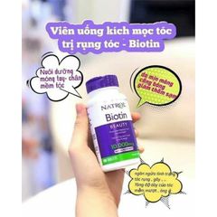 [ Date 12/26] VIÊN MỌC TÓC, DƯỠNG DA, MÓNG NATROL BIOTIN BEAUTY 5000mg f250 viên