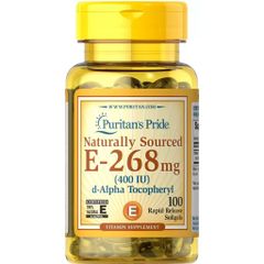 Viên uống Vitamin E 400IU tự nhiên - Hỗ trợ làm đẹp da, tóc và tim mạch - Giảm nếp nhăn, thâm sạm da