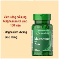 [ Date 2027] Viên bổ sung Magiê và kẽm Magiesium with zinc