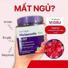 Thực Phẩm Melatonin 10mg - Hỗ Trợ Giấc Ngủ Sâu, Giảm Mất Ngủ Từ Thảo Dược Tự Nhiên, Không Gây Nghiện