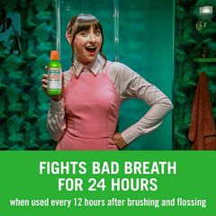 Nước Súc Miệng TheraBreath Fresh Breath - Ngăn Ngừa Hôi Miệng, Sâu Răng, Hiệu Quả 24 Giờ, Hương Mint Mềm Dịu