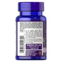 Viên uống chiết xuất hạt nho 100mg - Chống lão hoá da, tăng cường sức khỏe tim mạch, chống oxy hóa mạnh mẽ
