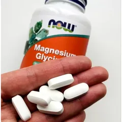 [ Date 8/2026] Viên Magiê Magnesium Glycine Now giảm stress, hỗ trợ giấc ngủ, cải thiện hệ xương, cơ