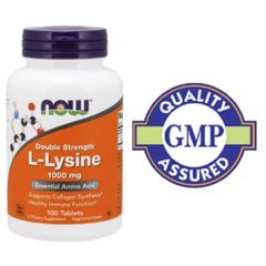 Viên uống L-Lysine 1000mg - Hỗ trợ giảm mụn nội tiết, tăng cường collagen và làm đẹp da - 100 viên