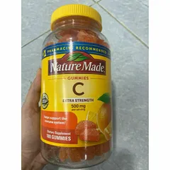 [ Date 12/25] Kẹo dẻo Vitamin C 500mg Nature Made dành cho người lớn 180 viên