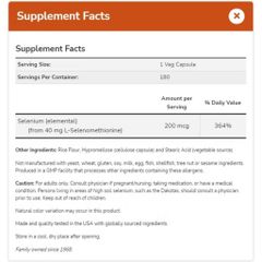 [ Date 2029]  Now foods Selenium 200mg hỗ trợ ung thư