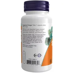 [ Date 2029]  Now foods Selenium 200mg hỗ trợ ung thư