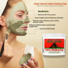 Mặt Nạ Đất Sét Núi Lửa Aztec Secret - Làm Sạch Da, Giảm Mụn, Kiềm Dầu, Bộ Đắp Mặt Nạ 5 Món Tặng Kèm