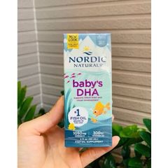 Siro bổ sung DHA & Omega 3 Nordic Naturals cho bé 60ml - Phát triển trí não, sức khỏe hệ xương và miễn dịch.
