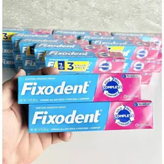 Keo Dán Hàm Răng Giả Fixodent Original 68g - Giữ Chắc Răng Giả Thoải Mái, An Toàn, Chính Hãng Mỹ