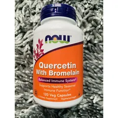 Viên Tăng Đề Kháng Quercetin với Bromelain 800mg - Hỗ Trợ Chức Năng Miễn Dịch - Hộp 60 Viên từ Now Foods Mỹ