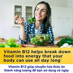 Viên Uống Bổ Sung Vitamin B12 Nature Made 1000mcg - Hũ 160 Viên, Giúp Hỗ Trợ Sức Khỏe Tế Bào Hồng Cầu Và Chức Năng Thần Kinh
