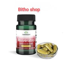 Viên Uống Bổ Sung Resveratrol 100mg - Hỗ Trợ Tim Mạch, Chống Lão Hóa, Bảo Vệ Tế Bào - 30 Viên Sạch Tự Nhiên