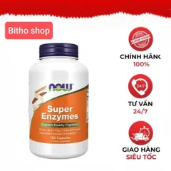 Viên uống hỗ trợ tiêu hóa NOW Super Enzymes - Tăng cường hấp thụ dinh dưỡng, giảm đầy hơi, khó tiêu, sức khỏe đường ruột tối ưu
