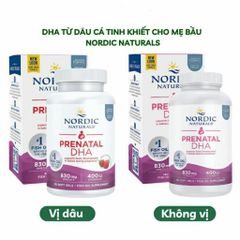 Viên uống DHA cho bà bầu Nordic Naturals Prenatal - Hỗ trợ phát triển trí não và thị giác cho bé trong thai kỳ và cho con bú