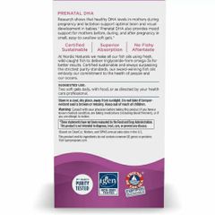 Viên uống DHA cho bà bầu Nordic Naturals Prenatal - Hỗ trợ phát triển trí não và thị giác cho bé trong thai kỳ và cho con bú