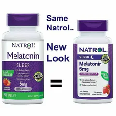 Viên ngậm ngủ ngon Natrol 5mg - Hỗ trợ cải thiện giấc ngủ sâu và chất lượng giấc ngủ - 250 viên Mỹ