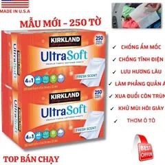 Giấy Thơm Làm Phẳng Quần Áo Kirkland Ultra Soft - Khử Mùi, Chống Ẩm, Đuổi Côn Trùng - Hàng Mỹ Nhập Khẩu, Dùng Được Nhiều Mục Đích