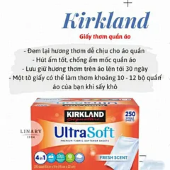 Giấy Thơm Làm Phẳng Quần Áo Kirkland Ultra Soft - Khử Mùi, Chống Ẩm, Đuổi Côn Trùng - Hàng Mỹ Nhập Khẩu, Dùng Được Nhiều Mục Đích