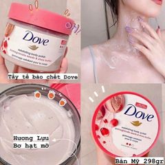 Kem Tẩy Da Chết Toàn Thân Dove Exfoliating Body Polish 298g - Dưỡng Ẩm, Làm Sáng Da, Hương Quả Lựu, Không Chứa Sulfate