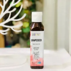 Dầu Hạt Nho Aura Cacia - Dưỡng Da, Móng, Tóc Siêu Nhẹ, Thẩm Thấu Nhanh, Giúp Giảm Mụn, Thâm, Đem Lại Làn Da Căng Bóng Tự Nhiên