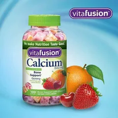 [Date 3/25] Kẹo Dẻo bổ sung Canxi Vitafusion Calcium + D3 100v của Mỹ