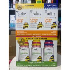 Siro ho tiêu đờm Zarbee's Mucus + Immune 118ml - Giảm ho, làm dịu họng và tăng sức đề kháng cho trẻ từ 2-12 tuổi