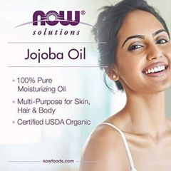 Dầu Jojoba Organic Now 118ml - Dưỡng ẩm da, nuôi dưỡng tóc mềm mượt, chống lão hóa, an toàn cho mọi loại da