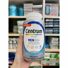 Viên bổ sung vitamin Centrum cho người trên 50 tuổi, 275 viên hỗ trợ sức khỏe và sức đề kháng - Hàng Mỹ chính hãng