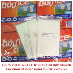 Giấy thơm quần áo Bounce Mỹ - Hương Outdoor Fresh, Nguyên hộp 160 tờ - Giữ cho tủ đồ luôn thơm ngon tự nhiên