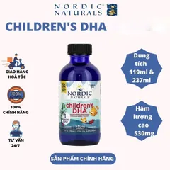 [Date 2026] DHA Children's Nordic Naturals siro cho bé từ 1-6 tuổi