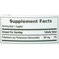 [ Date 2028] Viên uống bổ sung Kali, sỏi thận Potassium 99mg  Puritan's Pride- Nature's Bounty
