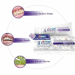 [ Date 2025] Kem đánh răng trắng răng Crest White Brilliance 99g