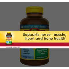 Viên Bổ Sung Magiê Nature Made 400mg - Hỗ Trợ Sức Khỏe Xương Và Cơ Bắp, Giảm Stress - 180 Viên