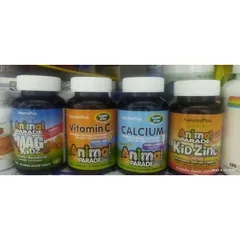 Kẹo ngậm/nhai vitamin C, Canxi, kẽm, magiê cho trẻ Natures plus 90 viên