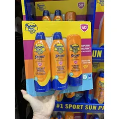 [ Date 2026] Bình xịt/ kem chống nắng thể thao chống nước Banana Boat Sport