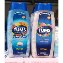 [ Date 2027] Viên ngậm Tums dạ dày, khó tiêu , ợ nóng, ợ chua 750mg 250 viên, 1000mg 265 viên