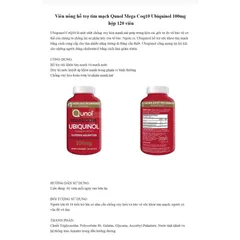 [8/2027 Mỹ] Viên phòng đ.ột qu.ỵ, nhồi máu cơ tim , tim mạch Qunol Mega Ubiquinol CoQ10 100mg 120 viên