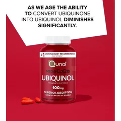 [8/2027 Mỹ] Viên phòng đ.ột qu.ỵ, nhồi máu cơ tim , tim mạch Qunol Mega Ubiquinol CoQ10 100mg 120 viên