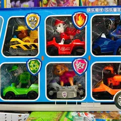 Bộ 6 xe đồ chơi đội chó cứu hộ mã 7133