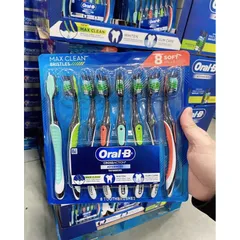 Bộ 8 Bàn Chải Đánh Răng Oral-B CrossAction Advanced - Giải Pháp Chăm Sóc Răng Miệng Cho Gia Đình