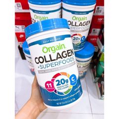 🥬 BỘT SIÊU THỰC PHẨM BỔ SUNG COLLAGEN + SUPERFOODS UNFLAVORED ORGAIN - XUẤT XỨ MỸ