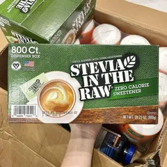 Đường ăn kiêng Stevia In The Raw của Mỹ - Chiết xuất từ lá cỏ ngọt [COMBO 50gói, combo 100 gói