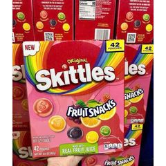 HỘP  KẸO TRÁI CÂY SKITTLES ORIGINAL FRUIT SNACKS 42 GÓI— 952g — CỦA MỸ🇺🇸