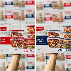 🇺🇸SET HỘP ĐỰNG ĐA NĂNG SIÊU AN TOÀN #RUBBERMAID EASY FIND 26 MÓN (13 HỘP) - 👉Made in USA🇺🇸