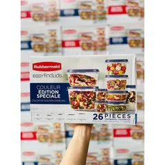 🇺🇸SET HỘP ĐỰNG ĐA NĂNG SIÊU AN TOÀN #RUBBERMAID EASY FIND 26 MÓN (13 HỘP) - 👉Made in USA🇺🇸