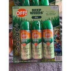 Xịt chống muỗi và côn trùng OFF! Deep Woods Dry 170g của Mỹ
