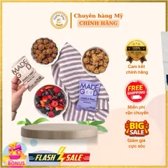 Snack Yến Mạch Made Good Granola Minis Bịch 24 Gói, Hữu Cơ, Thấp Calo, Thực Phẩm Lành Mạnh Cho Mẹ Bầu, Trẻ Em và Người Già
